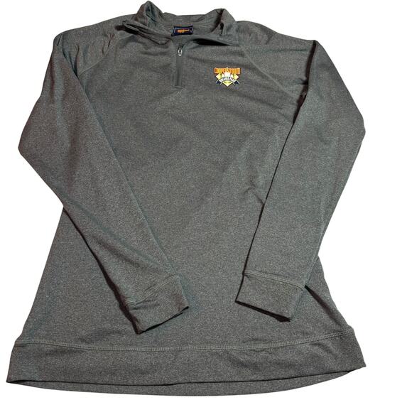 Cooperstown Dreams Park 1/4 Zip Long Sleeve Shirt Womens Size Small Poly Blend - Picture 1 of 7